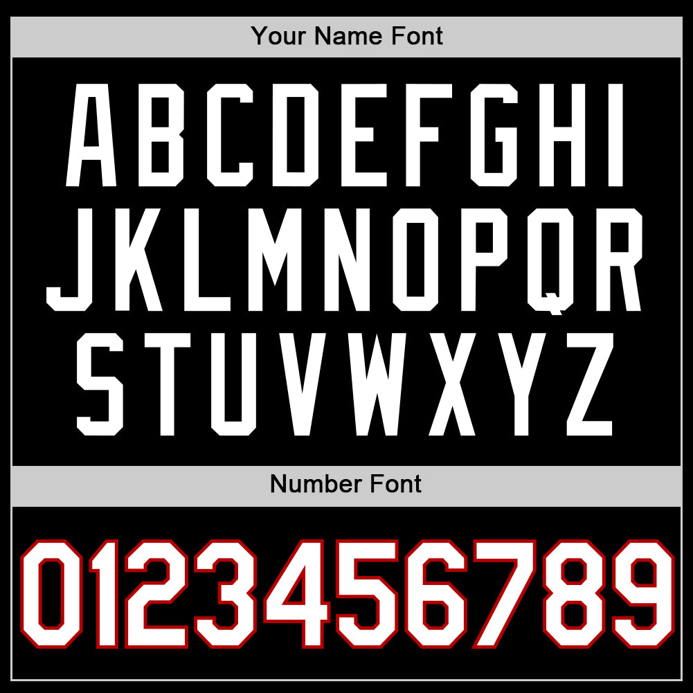 Custom Black White-Red Authentic Basketball Jersey