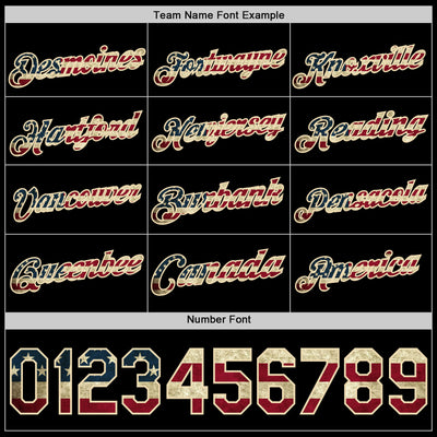 Custom Black Vintage USA Flag-Cream Authentic Basketball Jersey