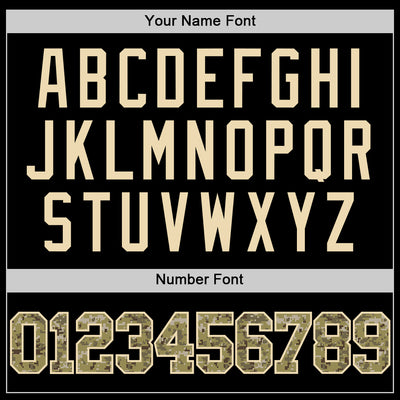 Custom Black Camo-Cream Authentic Basketball Jersey