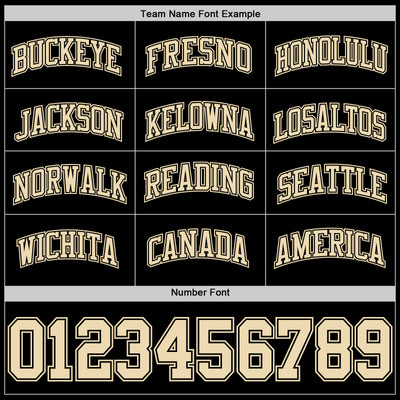 Custom Black Cream Authentic Basketball Jersey