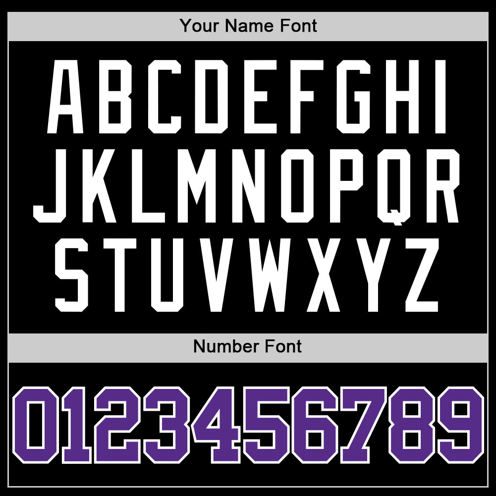 Custom Black Purple-White Authentic Basketball Jersey