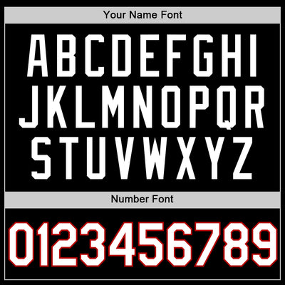 Custom Black White-Red Authentic Basketball Jersey