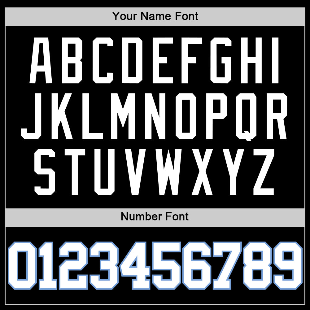 Custom Black White-Light Blue Authentic Basketball Jersey