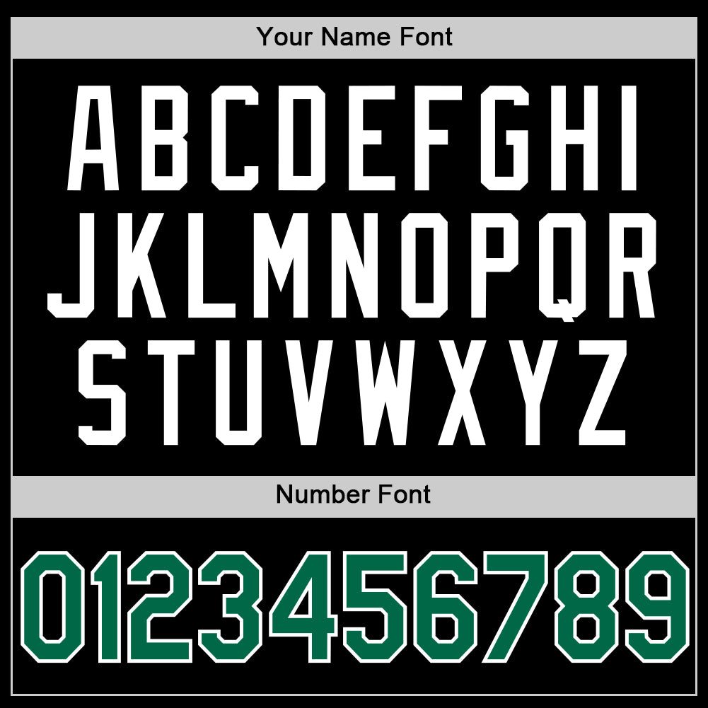 Custom Black Kelly Green-White Authentic Basketball Jersey