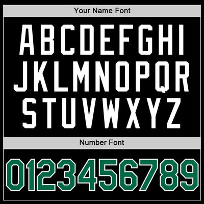 Custom Black Kelly Green-White Authentic Basketball Jersey