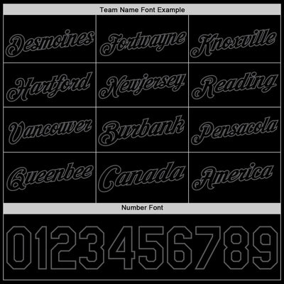 Custom Black Steel Gray Authentic Basketball Jersey