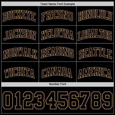 Custom Black Old Gold Authentic Basketball Jersey