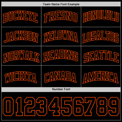Custom Black Orange Authentic Basketball Jersey