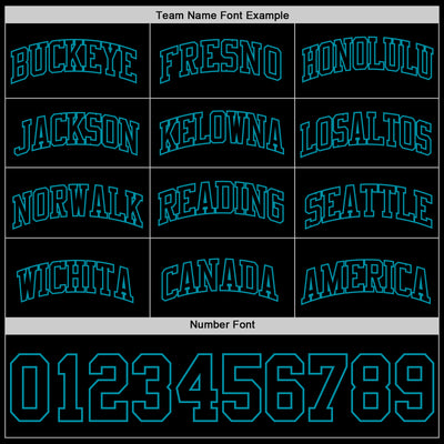 Custom Black Teal Authentic Basketball Jersey