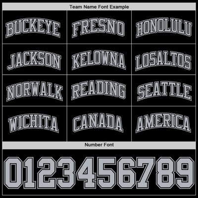 Custom Black Gray Authentic Basketball Jersey