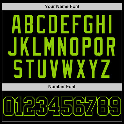 Custom Black Neon Green Authentic Basketball Jersey