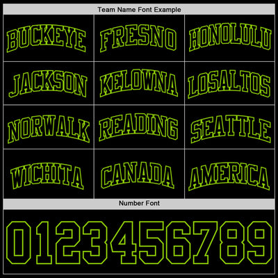Custom Black Neon Green Authentic Basketball Jersey