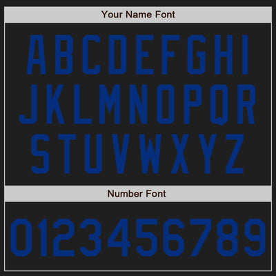 Custom Black Royal Authentic Baseball Jersey