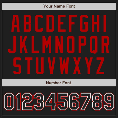 Custom Black White-Red Authentic Baseball Jersey