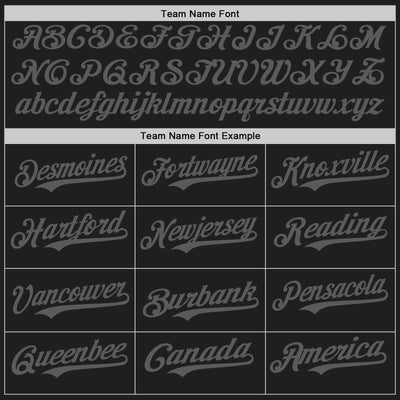 Custom Black Steel Gray Authentic Baseball Jersey