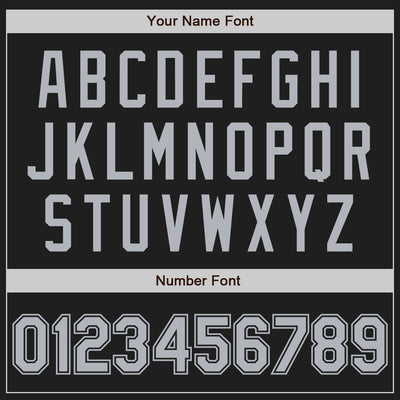 Custom Black Gray Authentic Baseball Jersey