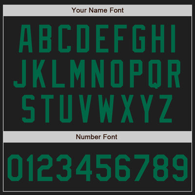 Custom Black Kelly Green Authentic Baseball Jersey