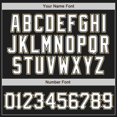 Custom Black Cream Pinstripe White Authentic Baseball Jersey