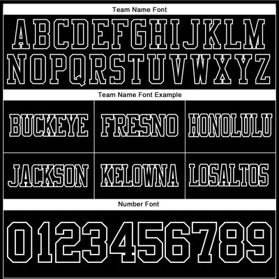 Custom Black White Authentic Football Jersey