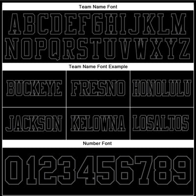 Custom Black Steel Gray Authentic Football Jersey