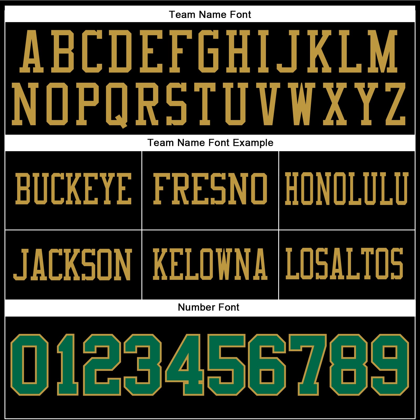 Custom Black Kelly Green-Old Gold Authentic Football Jersey