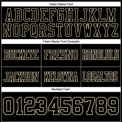 Custom Black Cream Authentic Football Jersey