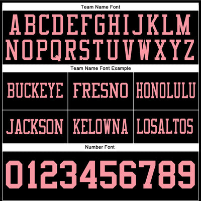 Custom Black Medium Pink Authentic Football Jersey