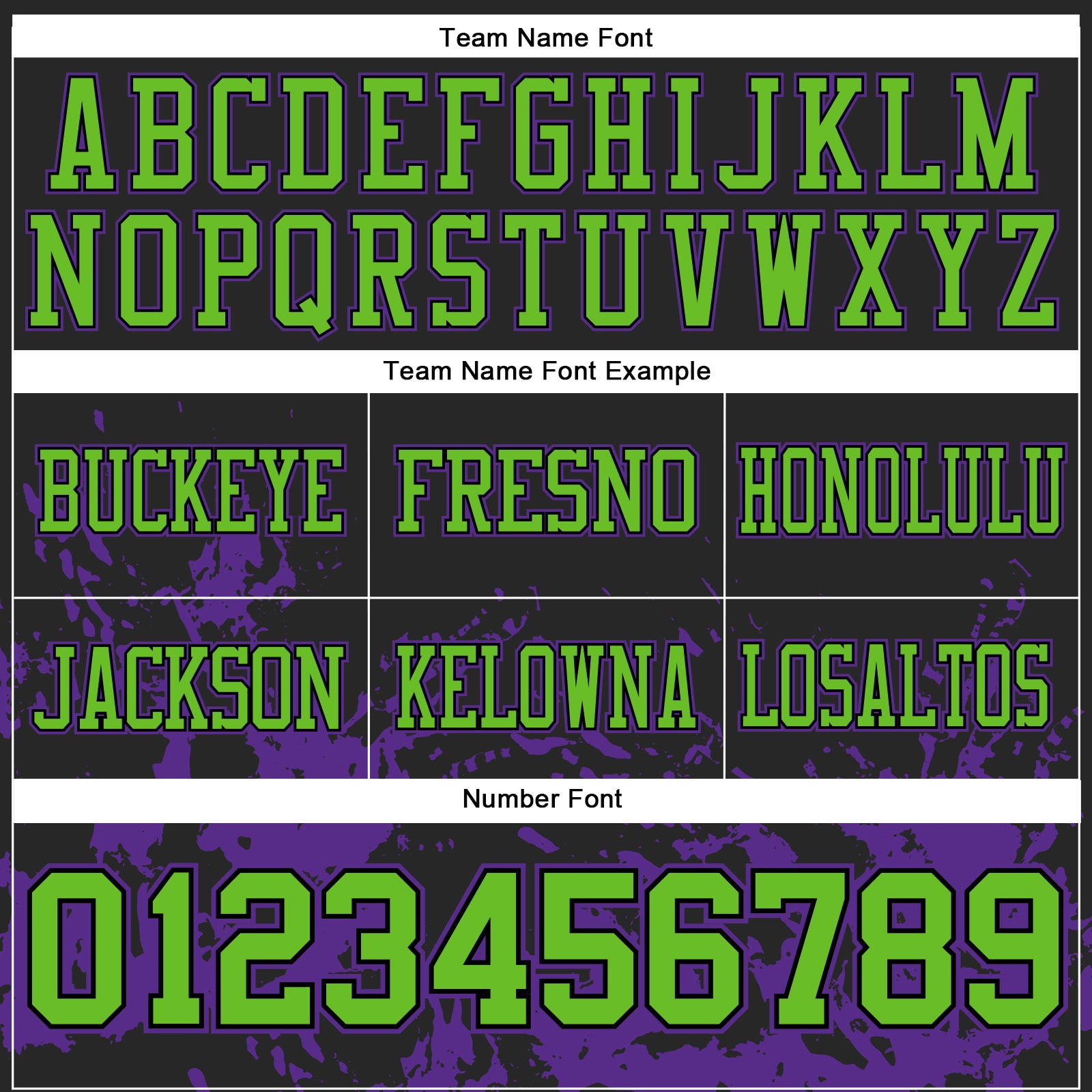 Custom Black Neon Green-Purple 3D Pattern Splash Authentic Football Jersey