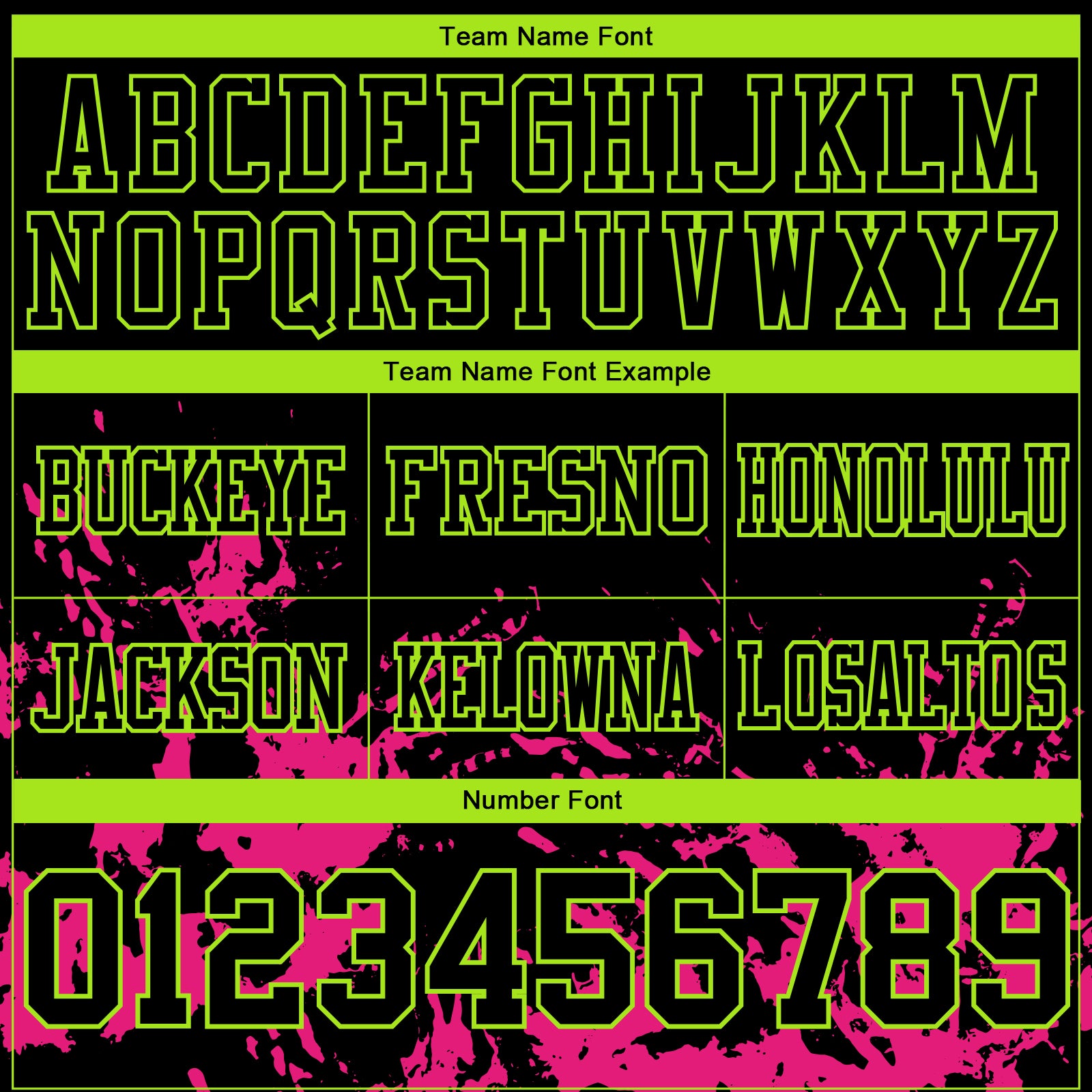 Custom Black Hot Pink-Neon Green 3D Pattern Splash Authentic Football Jersey