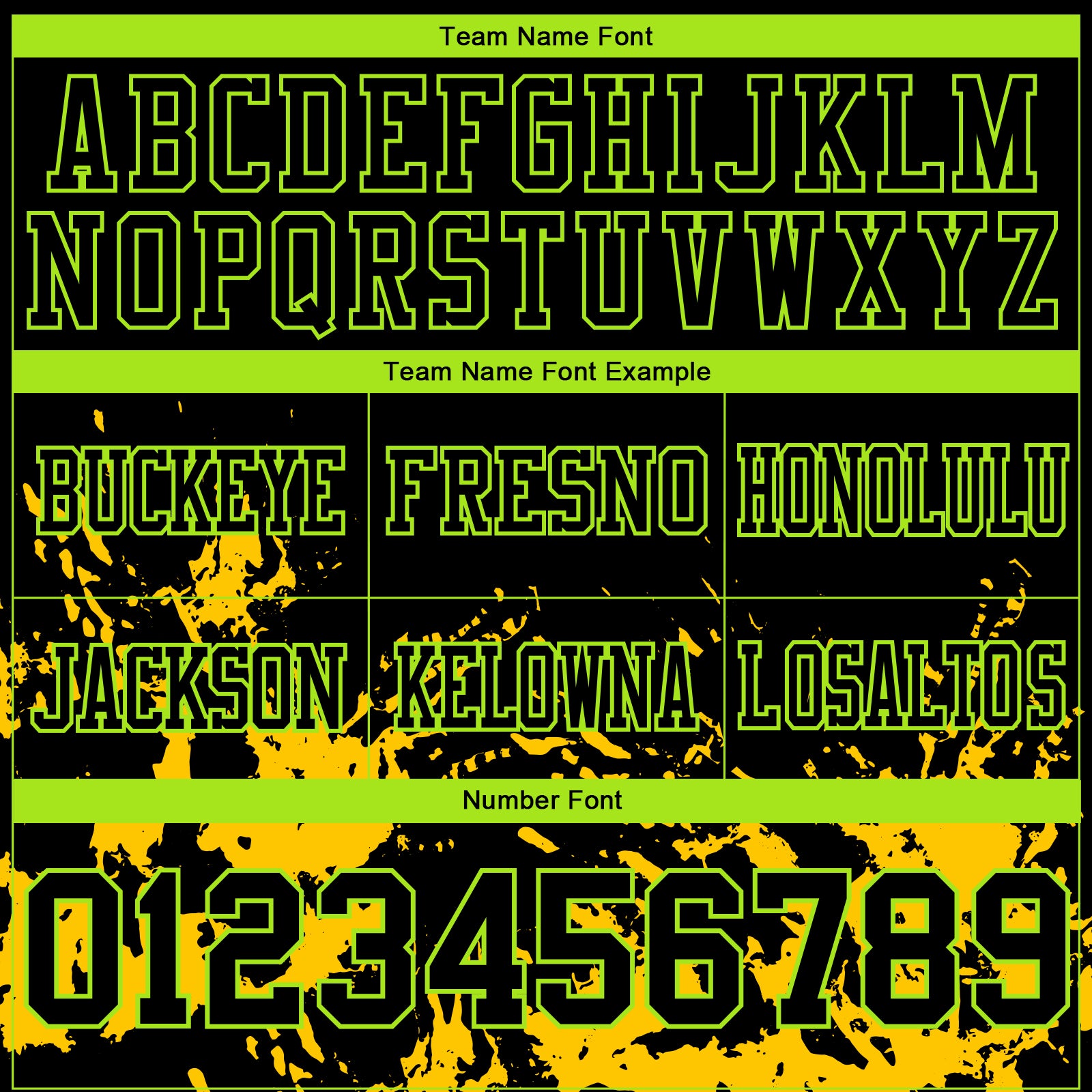 Custom Black Yellow-Neon Green 3D Pattern Splash Authentic Football Jersey