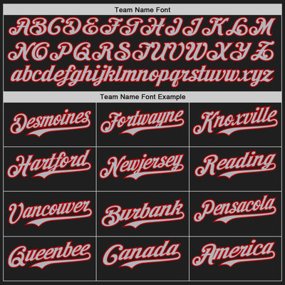 Custom Black Gray-Red Authentic Baseball Jersey
