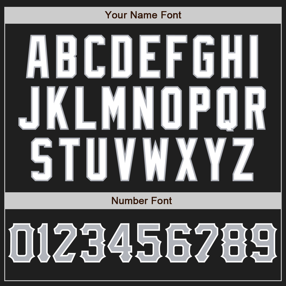 Custom Black Gray-White Authentic Baseball Jersey