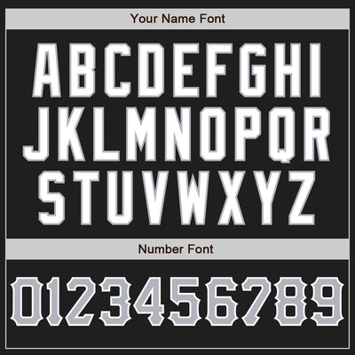 Custom Black Gray-White Authentic Baseball Jersey
