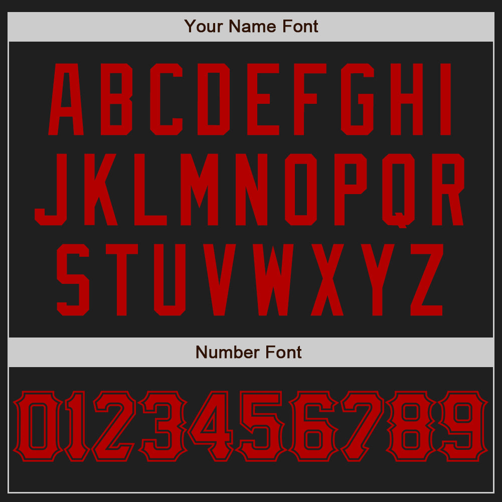 Custom Black Red Authentic Baseball Jersey