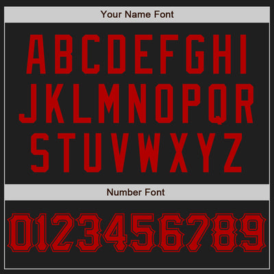 Custom Black Red Authentic Baseball Jersey