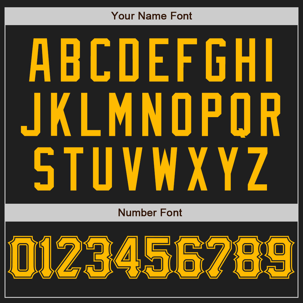 Custom Black Gold Authentic Baseball Jersey