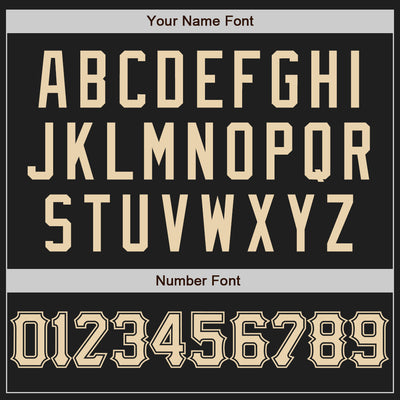 Custom Black City Cream Authentic Baseball Jersey