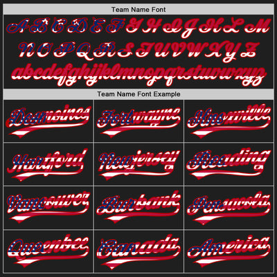 Custom Stitched Black USA Flag-Red Baseball Pullover Sweatshirt Hoodie