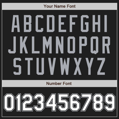 Custom Stitched Black White-Gray Baseball Pullover Sweatshirt Hoodie