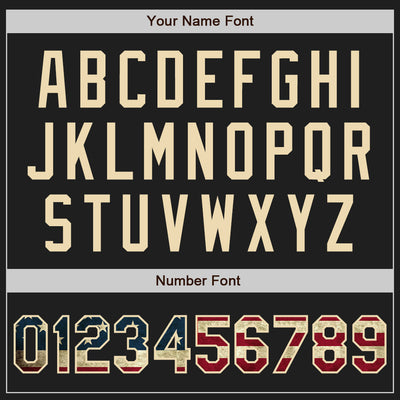 Custom Stitched Black Vintage USA Flag-Cream Baseball Pullover Sweatshirt Hoodie