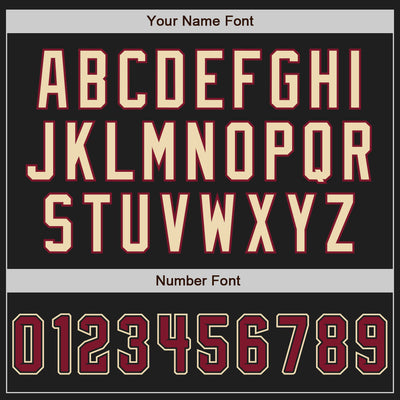 Custom Stitched Black Crimson-Cream Baseball Pullover Sweatshirt Hoodie