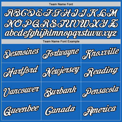 Custom Blue White-Black Authentic Throwback Basketball Jersey