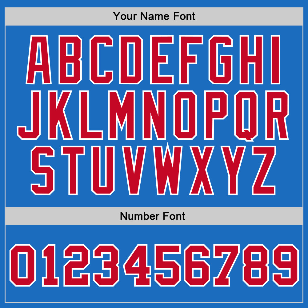 Custom Blue Red-White Authentic Throwback Basketball Jersey