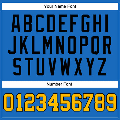 Custom Blue Gold-Black Authentic Throwback Basketball Jersey