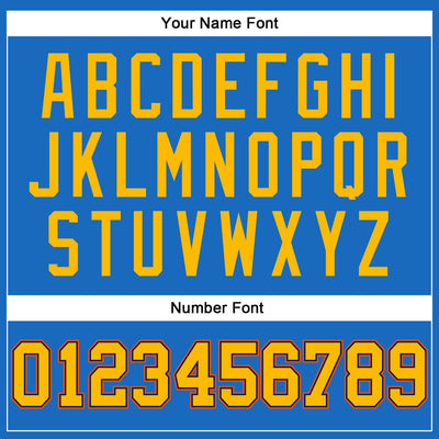 Custom Blue Gold Navy-Orange Authentic Throwback Basketball Jersey