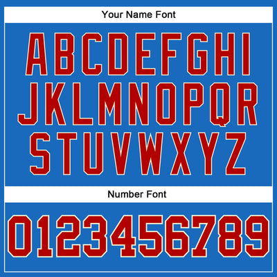 Custom Blue Red-Cream Authentic Throwback Basketball Jersey