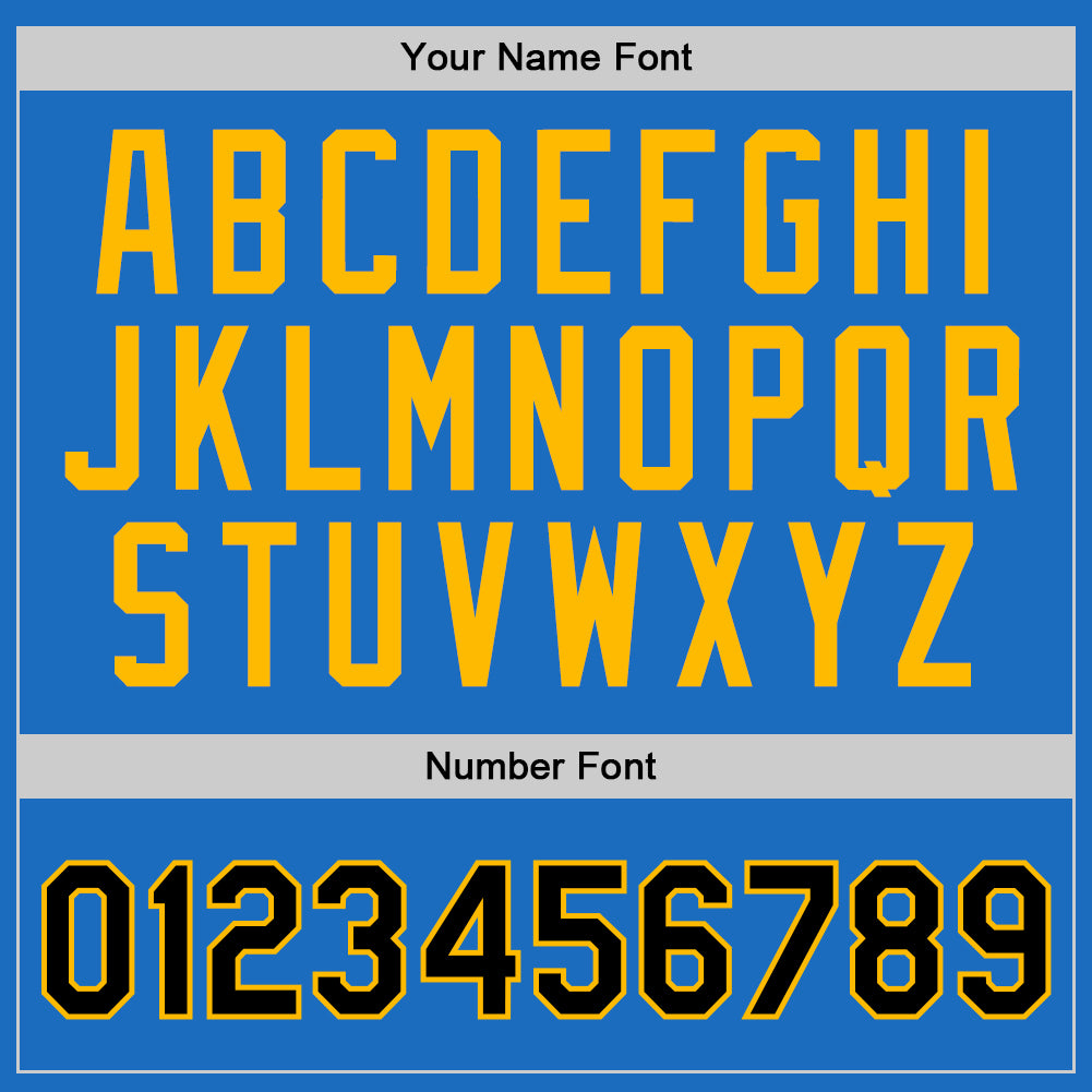 Custom Blue Black-Gold Authentic Throwback Basketball Jersey