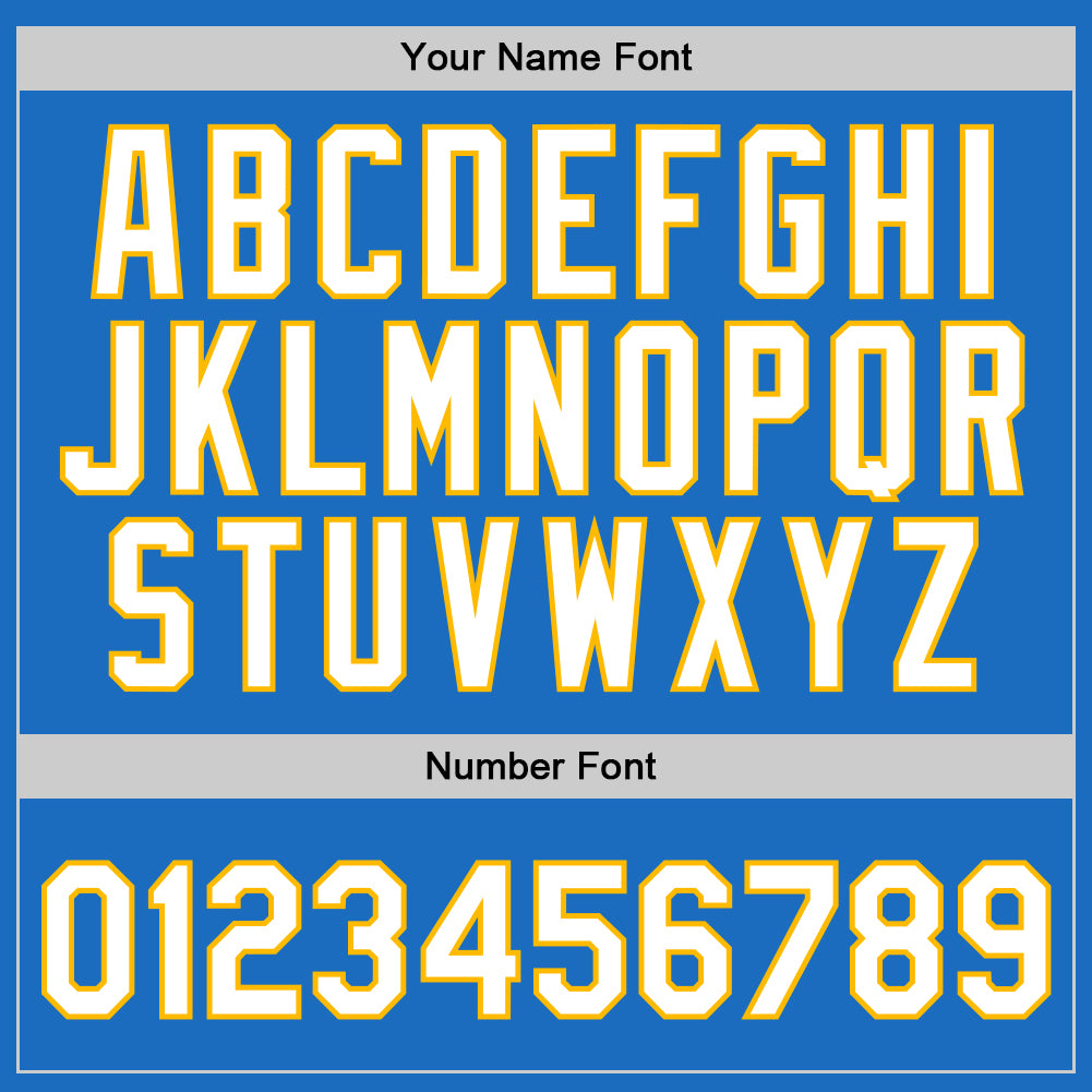 Custom Blue White-Gold Authentic Throwback Basketball Jersey