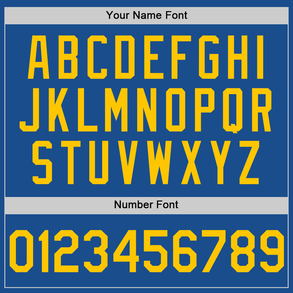 Custom Blue Yellow Mesh Authentic Throwback Baseball Jersey