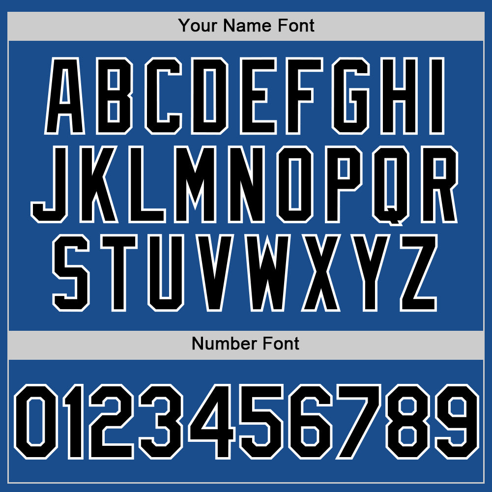 Custom Blue Black-White Mesh Authentic Throwback Baseball Jersey